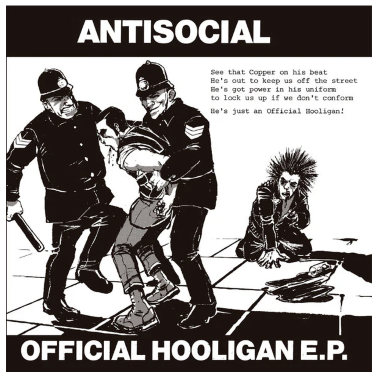 Antisocial - Official Hooligan E.P. 7"